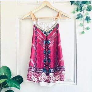 Rewind Women’s M Boho Racerback Swing Tank Top